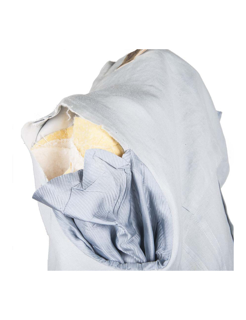 Veste HERMES T36 en lin bleu clair 