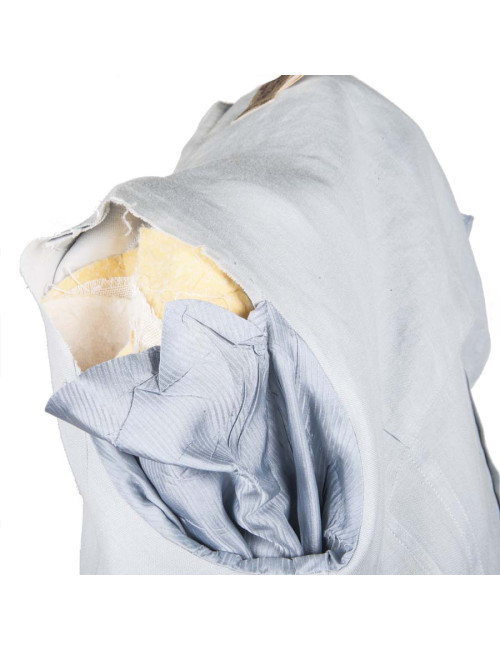 Veste HERMES T36 en lin bleu clair 