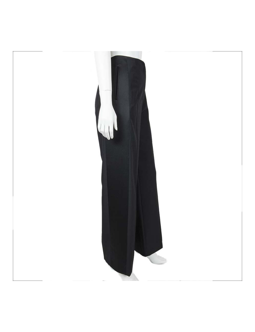 Pantalon YVES SAINT LAURENT T38 FR noir 