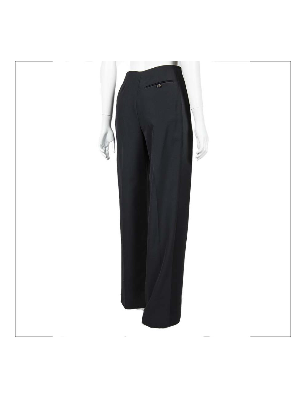 Pantalon YVES SAINT LAURENT T38fr noir 