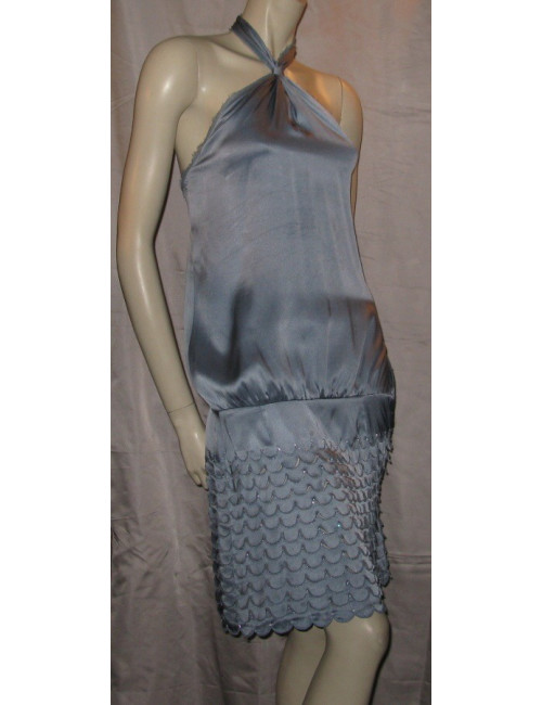 Robe en soie bleu azur T2 MARC JACOBS