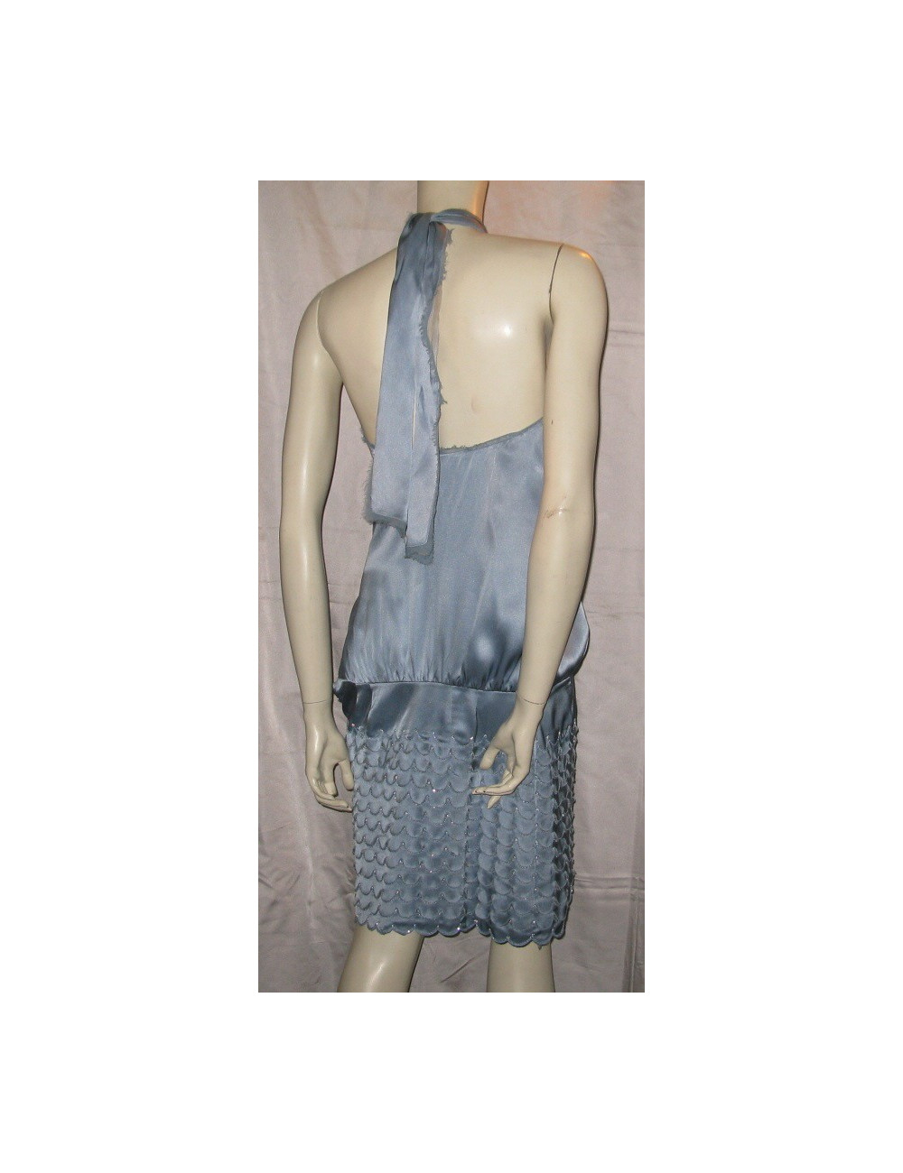 Robe en soie bleu azur T2 MARC JACOBS