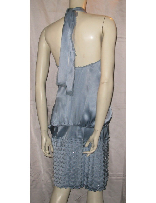 Robe en soie bleu azur T2 MARC JACOBS