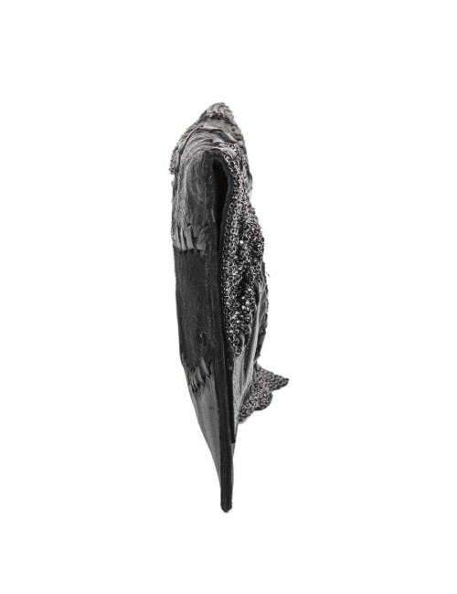 Pochette BALMAIN du soir patchwork en cuir noir