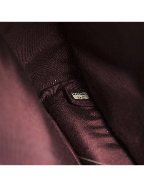 Blue grain quilted leather CHANEL bag