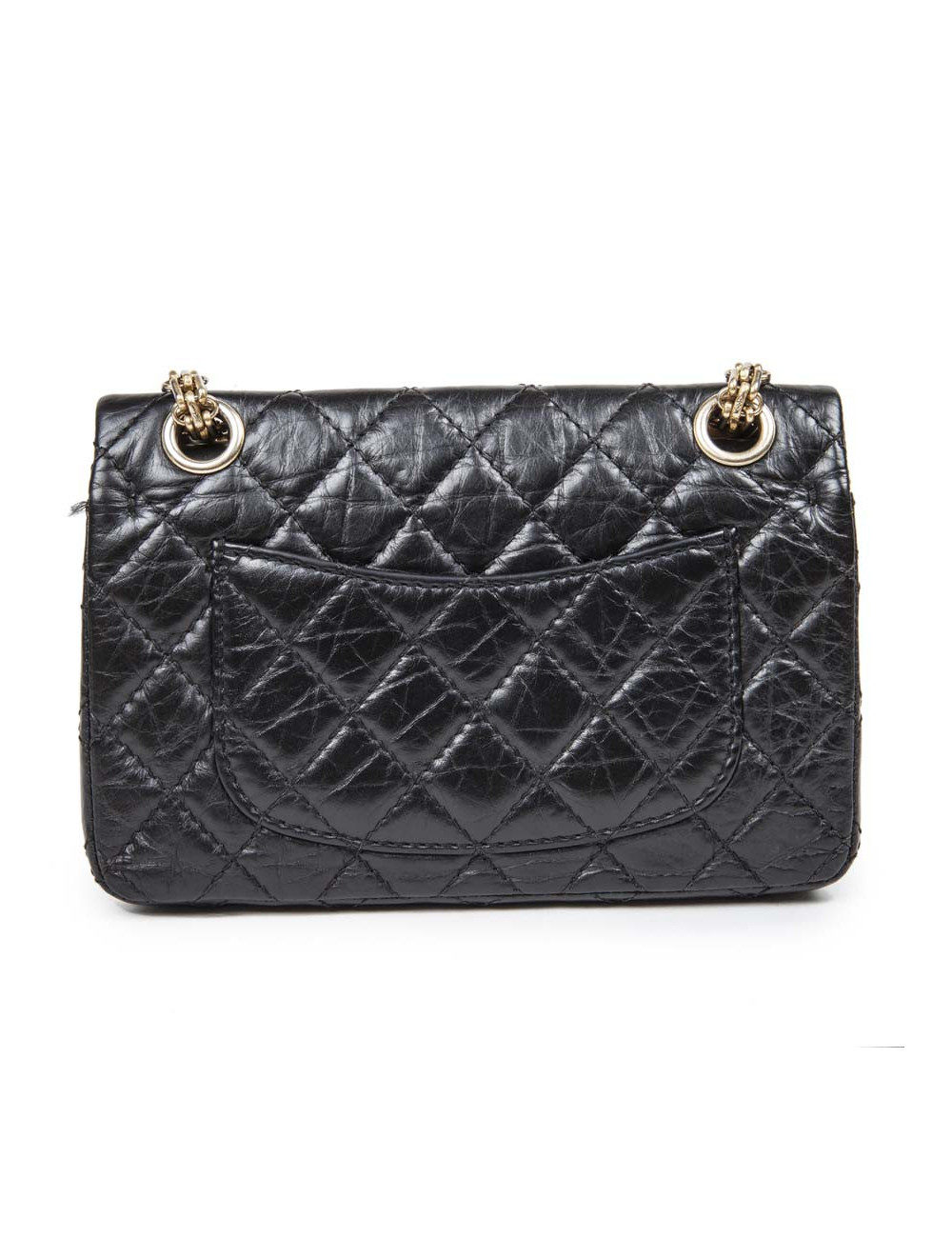 Sac CHANEL cuir grainé souple noir TM