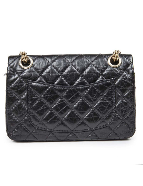 Sac CHANEL cuir grainé souple noir TM