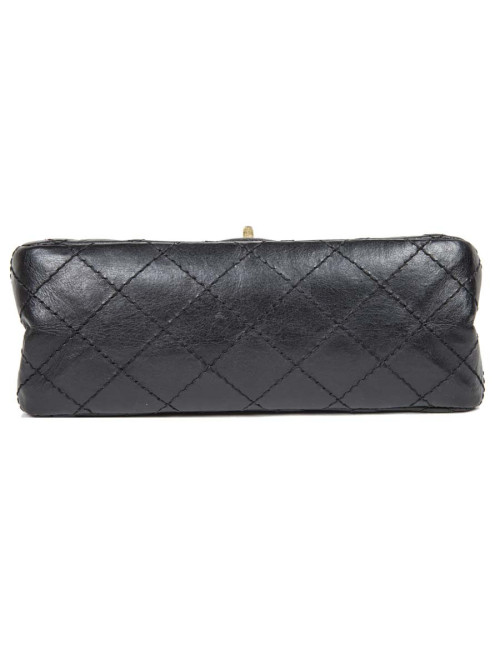 Sac CHANEL cuir grainé souple noir TM