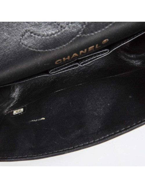 Sac CHANEL cuir grainé souple noir TM