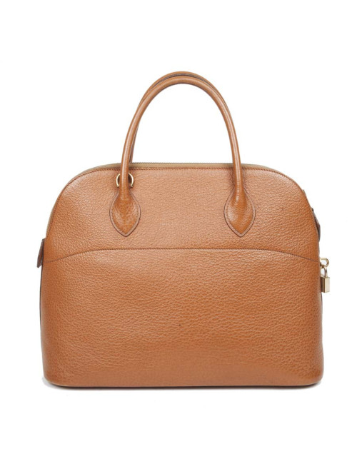 HERMES vintage 'Bolide' bag in cannelle grained leather