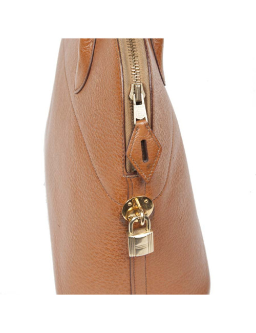 HERMES vintage 'Bolide' bag in cannelle grained leather