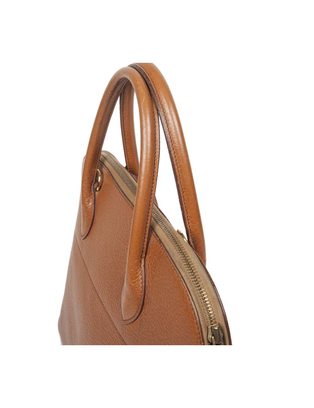 HERMES vintage 'Bolide' bag in cannelle grained leather
