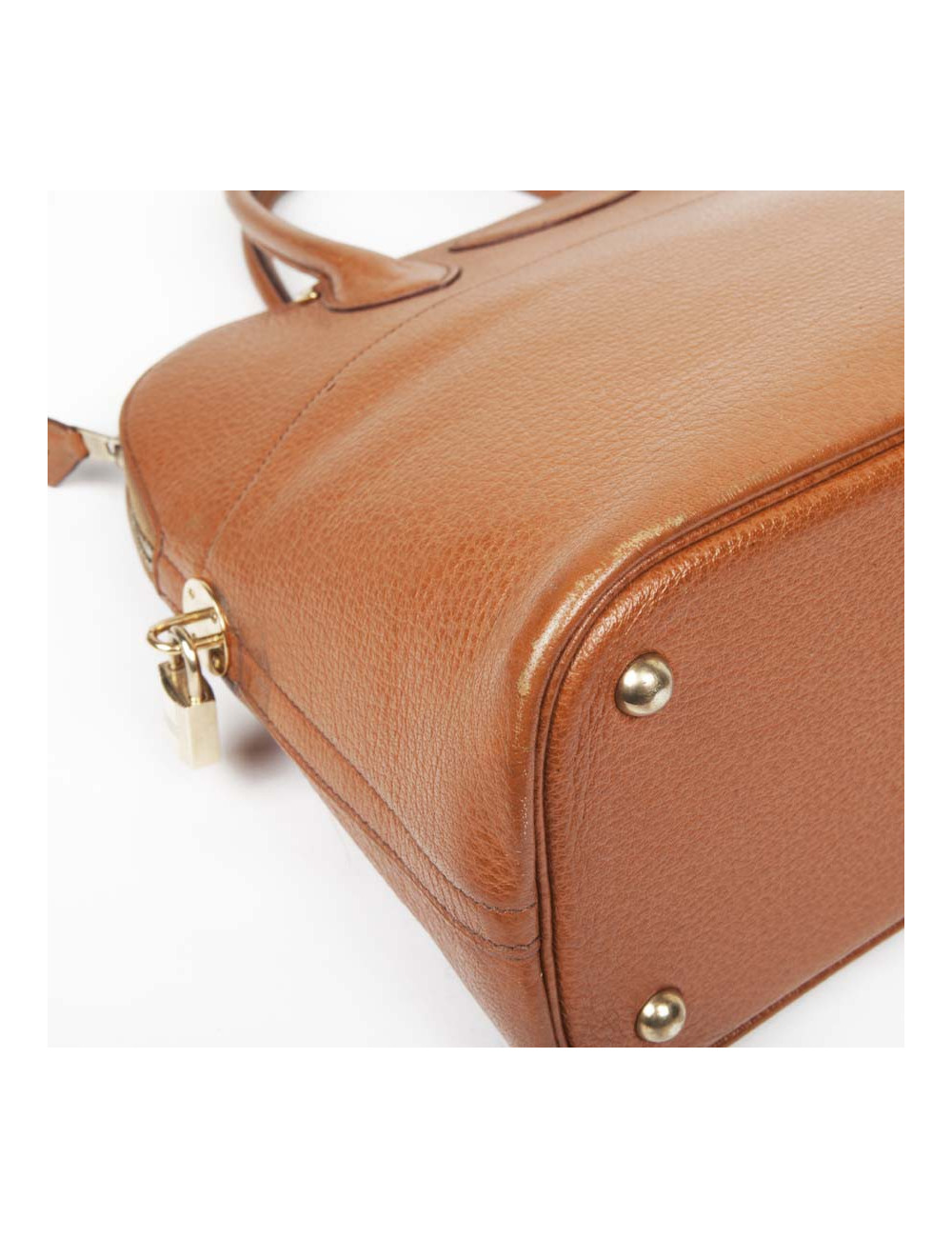 HERMES vintage 'Bolide' bag in cannelle grained leather