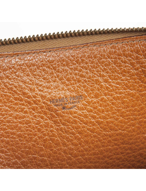 HERMES vintage 'Bolide' bag in cannelle grained leather