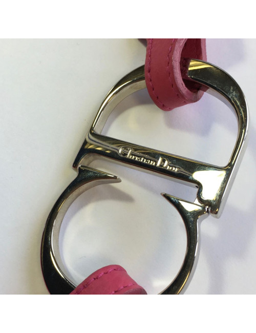 Ceinture DIOR en tissu rose 