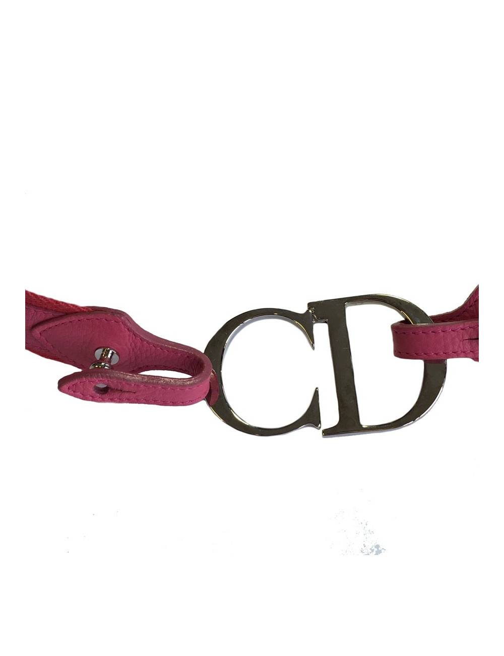 Ceinture DIOR en tissu rose 