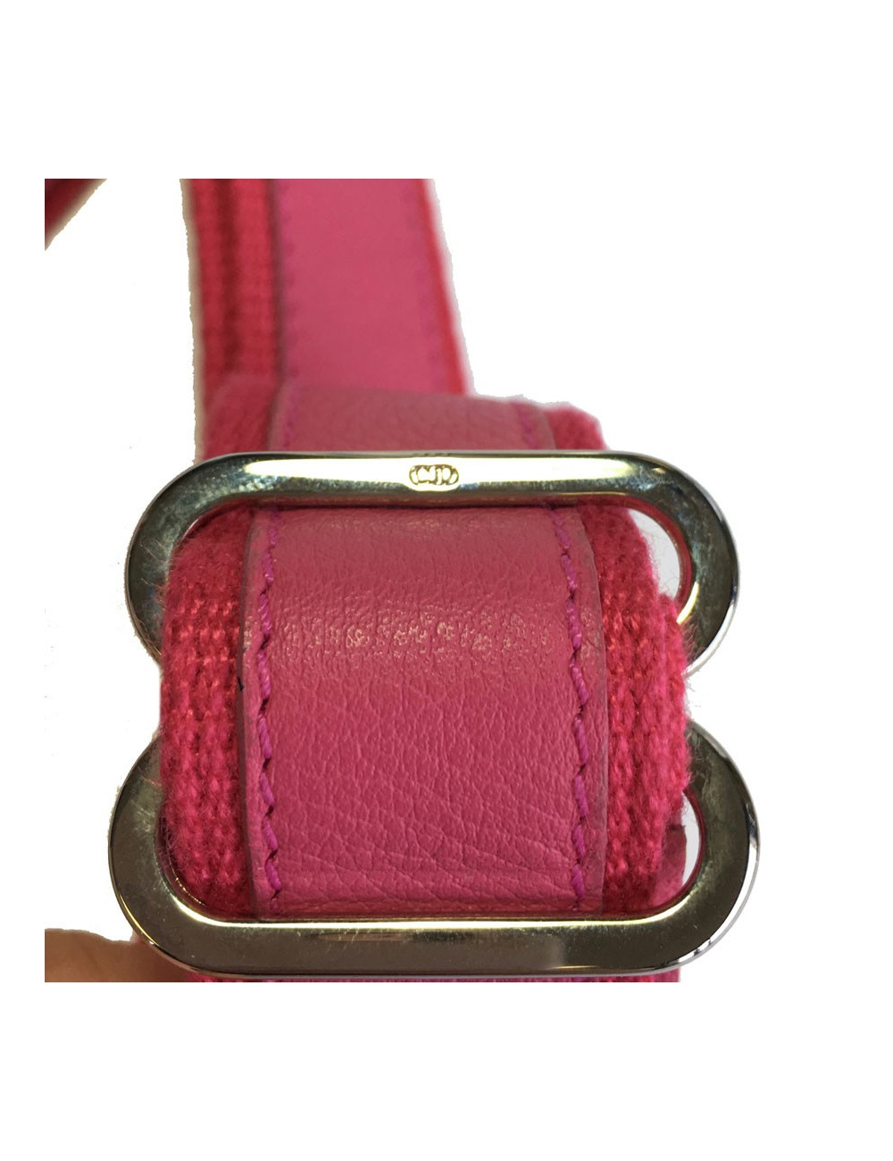 Ceinture DIOR en tissu rose 