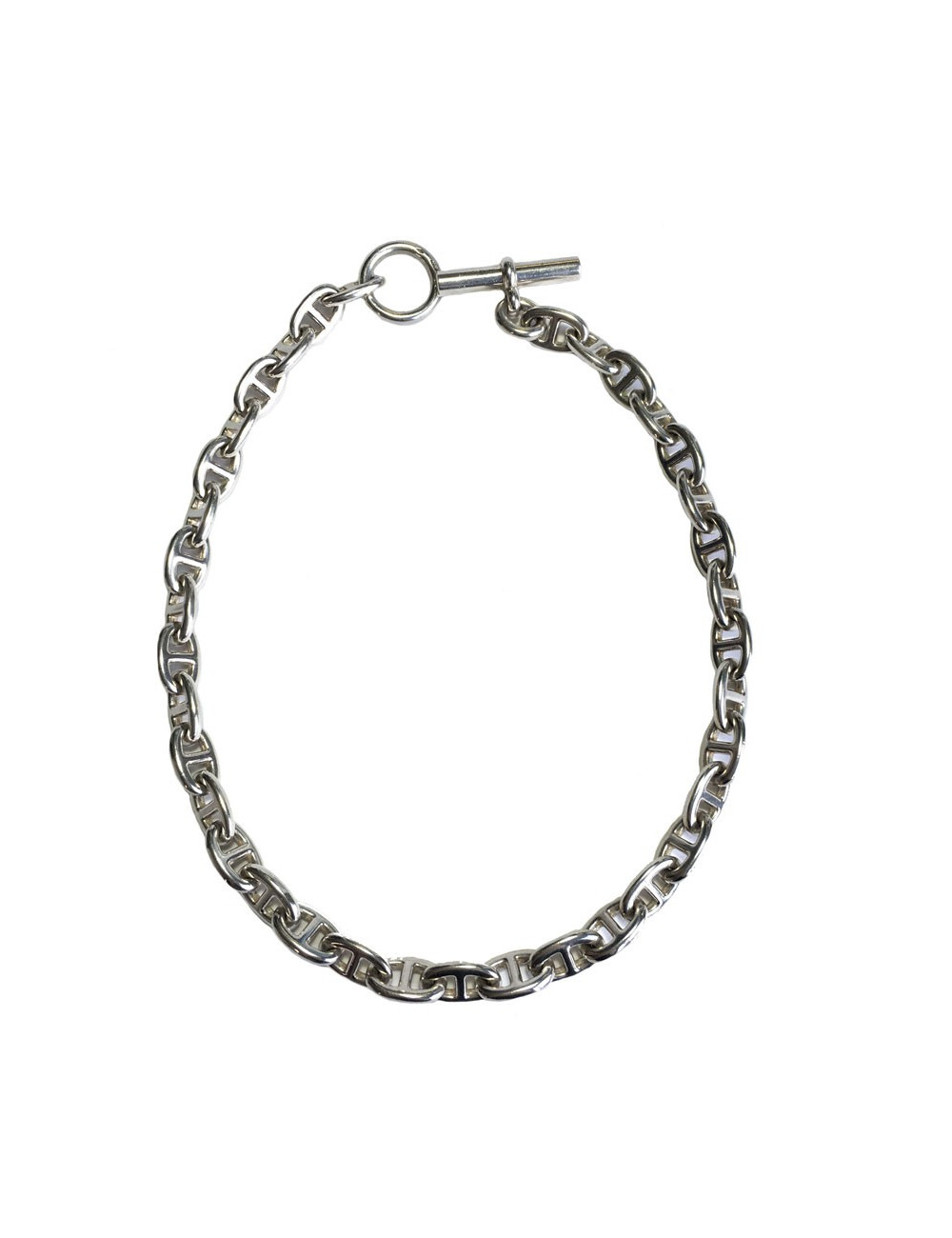 HERMES chaîne d'ancre chain necklace in sterling silver