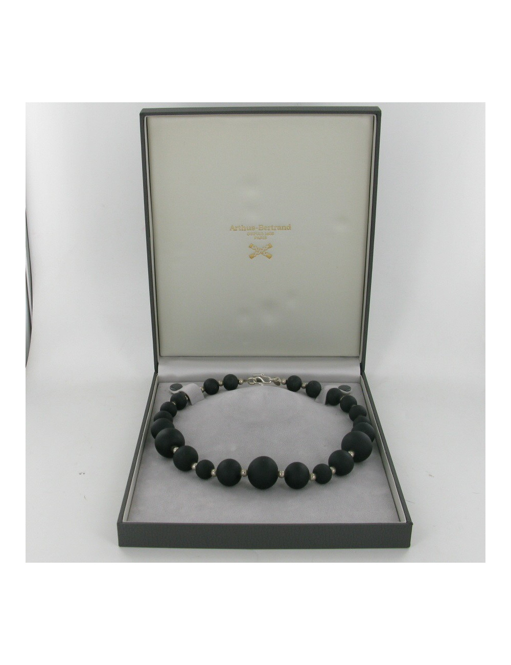 Collier boules noires mat ARTHUS BERTRAND