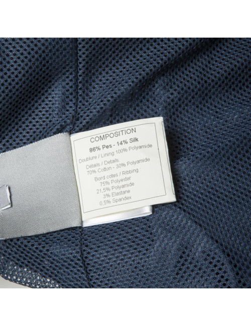 Blouson CHANEL T 50 sequins bleu marine