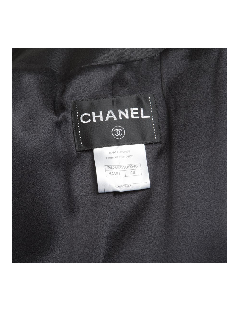 Veste de smoking CHANEL T 48 FR noire