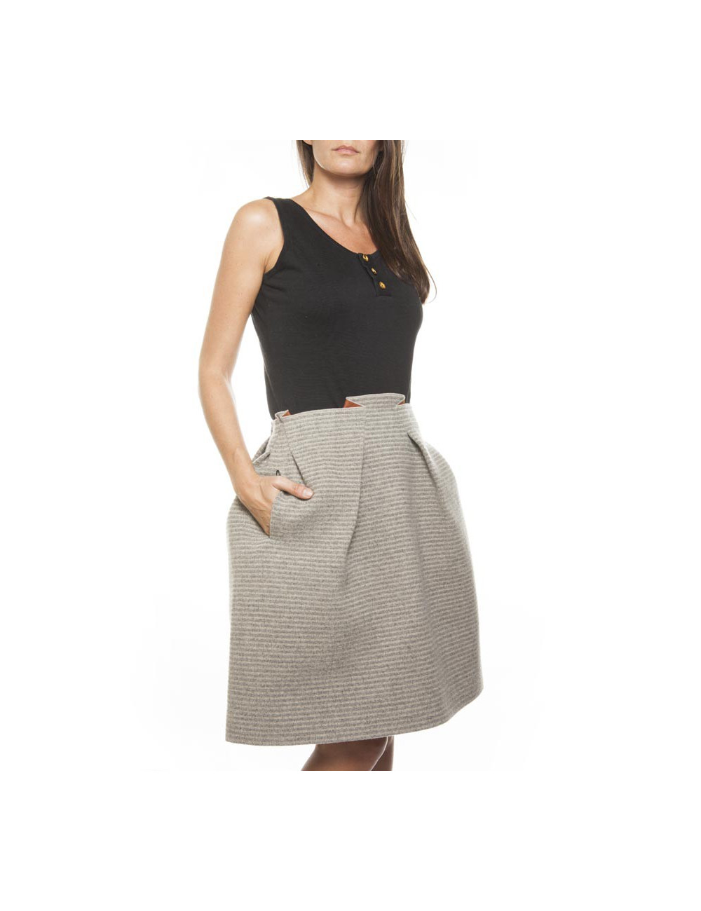 Jupe ROLAND MOURET T 40 FR grise