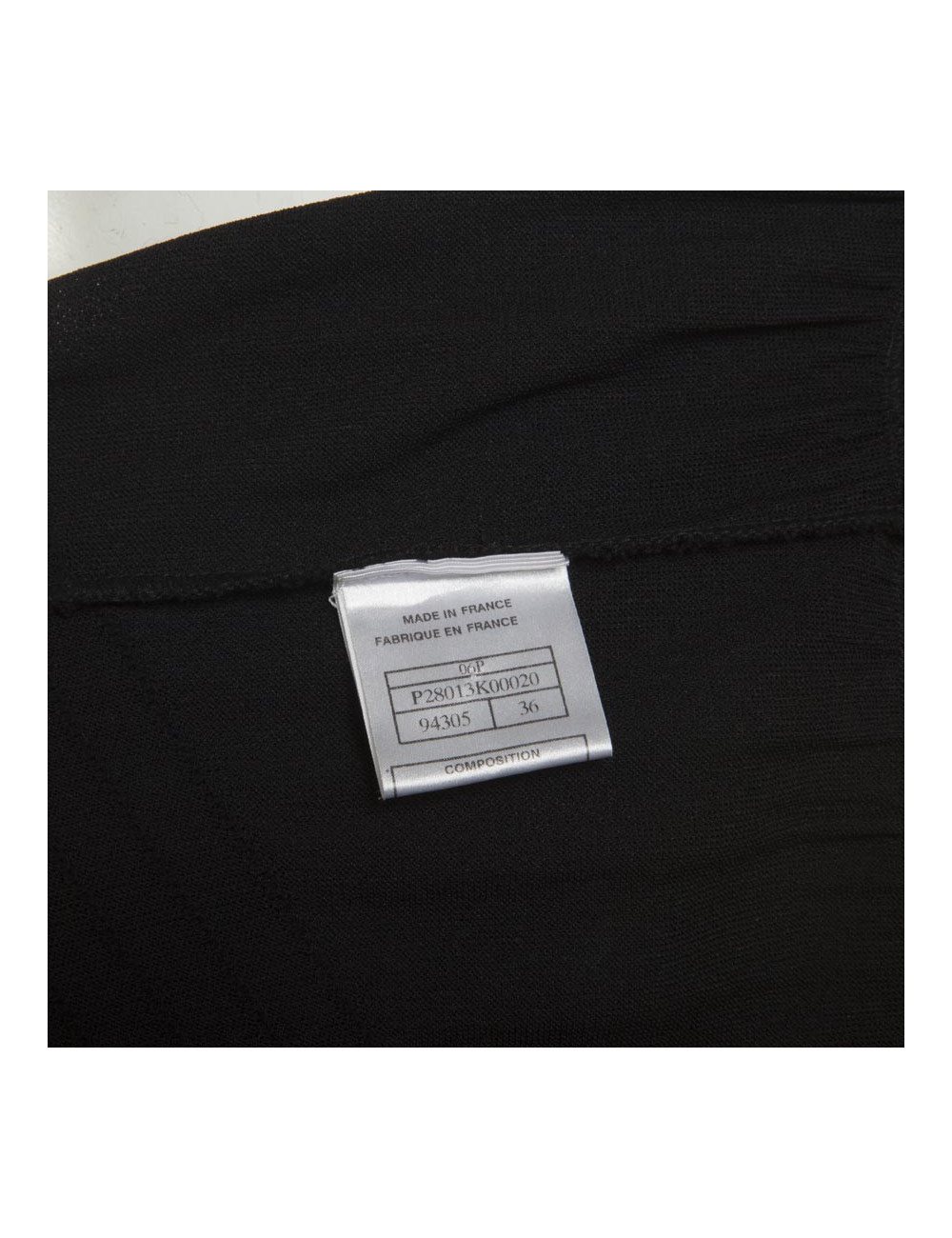 CHANEL black mesh dress size 40