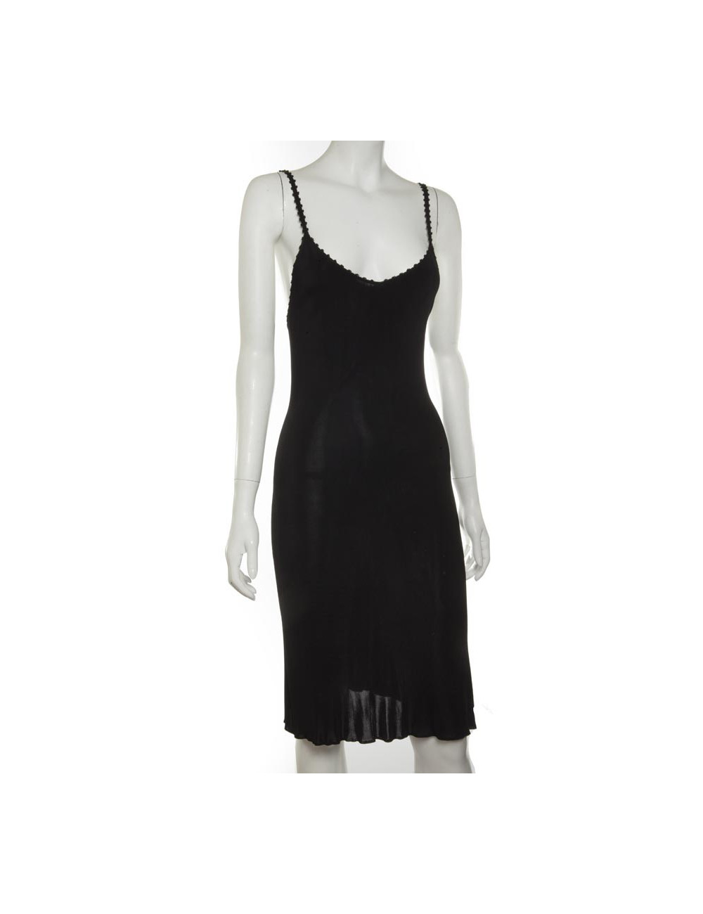 CHANEL black mesh dress size 40