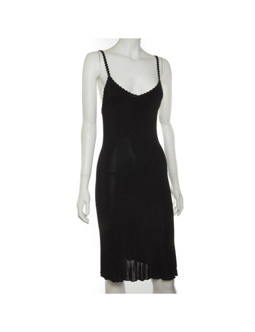 CHANEL black mesh dress size 40