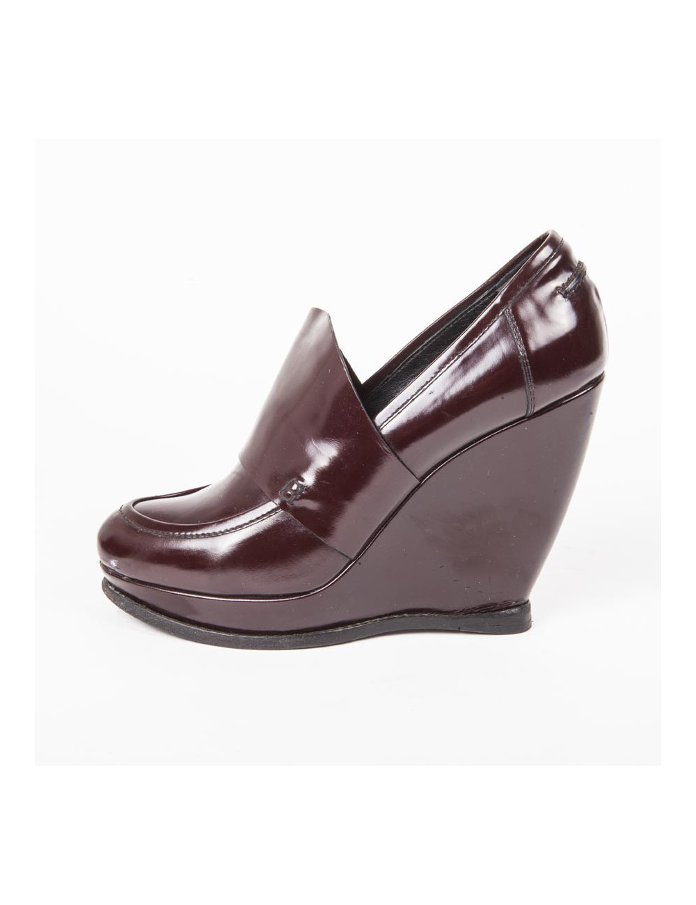 Bordeaux varnish BALENCIAGA T 40 EN leather pumps