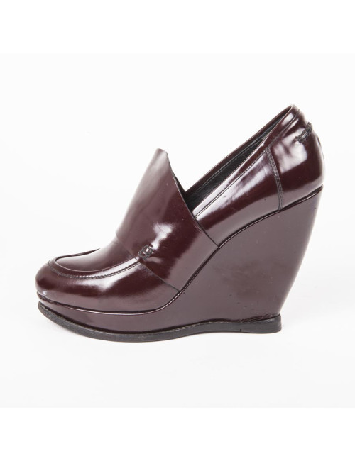 Bordeaux varnish BALENCIAGA T 40 EN leather pumps