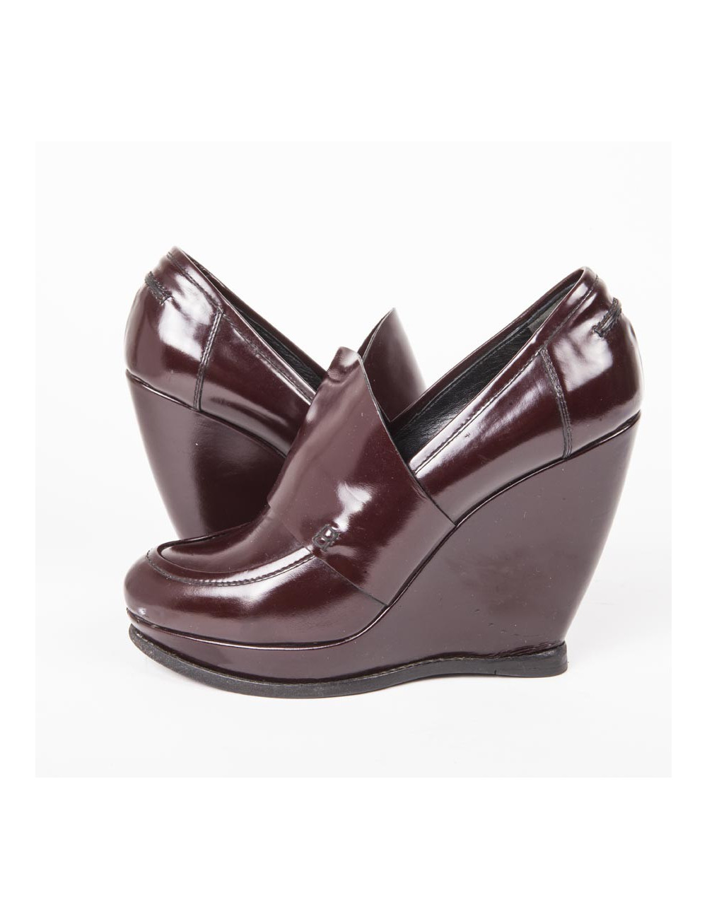 Escarpins BALENCIAGA T 40 FR cuir bordeaux