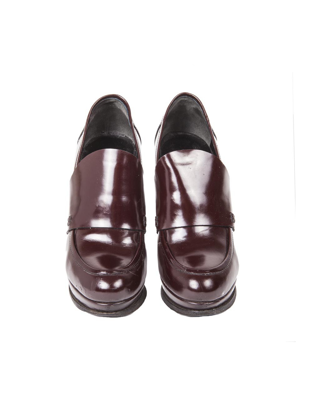 Escarpins BALENCIAGA T 40 FR cuir bordeaux