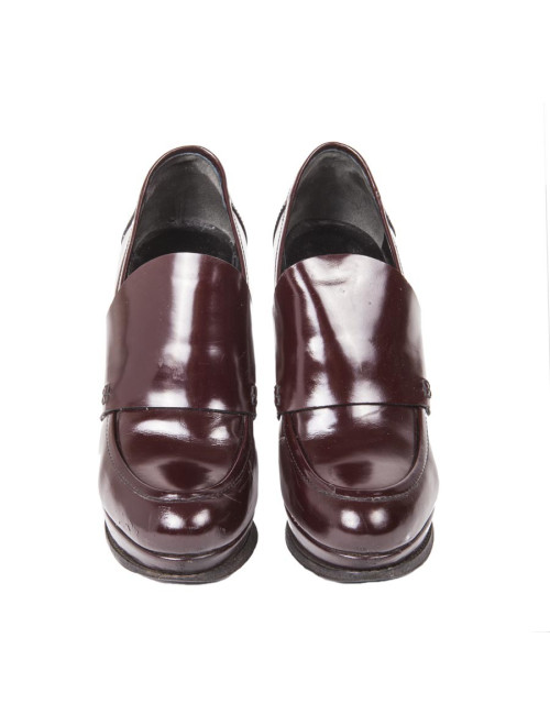 Bordeaux varnish BALENCIAGA T 40 EN leather pumps