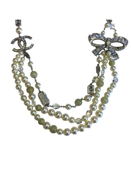 Sautoir CHANEL noeud avec brillants