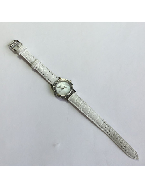 Montre HERMES Clipper acier et brillants