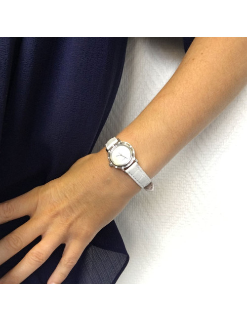 Montre HERMES Clipper acier et brillants