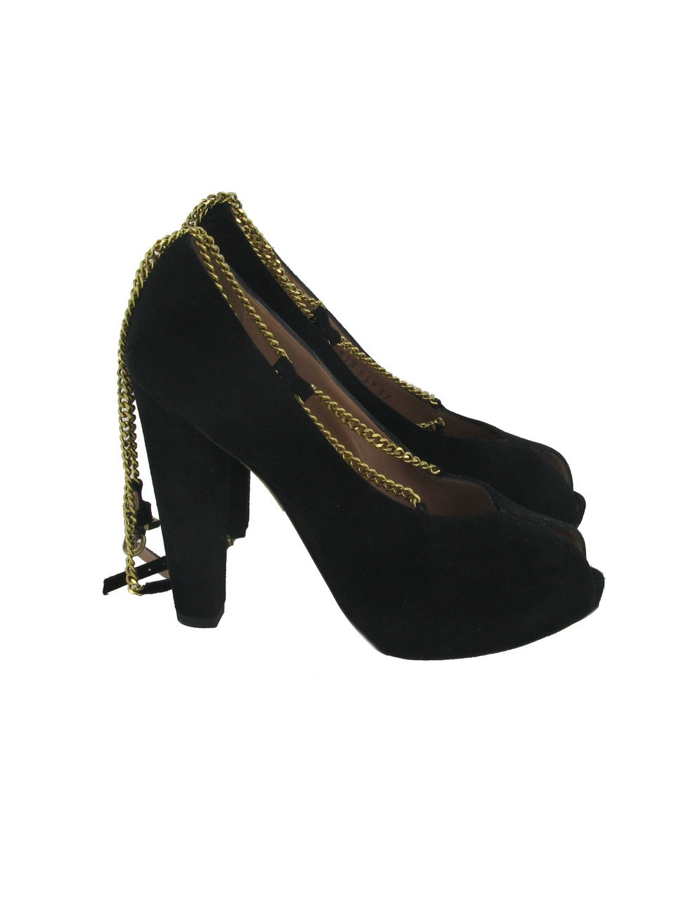 Esacarpins daim noir EMPORIO ARMANI