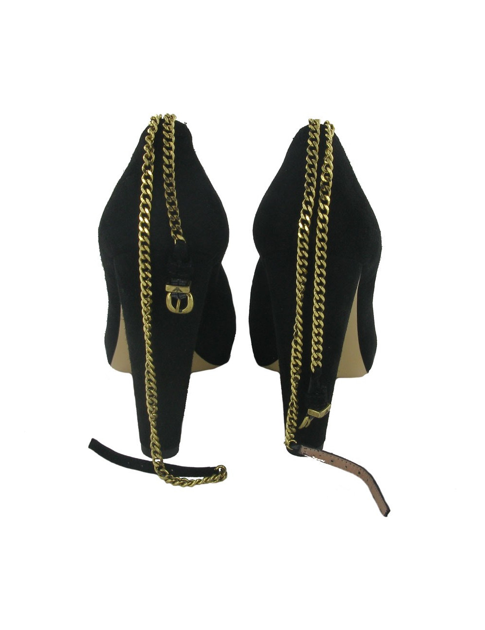 Esacarpins daim noir EMPORIO ARMANI