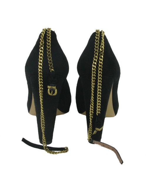 EMPORIO ARMANI t 37 Black Suede pumps