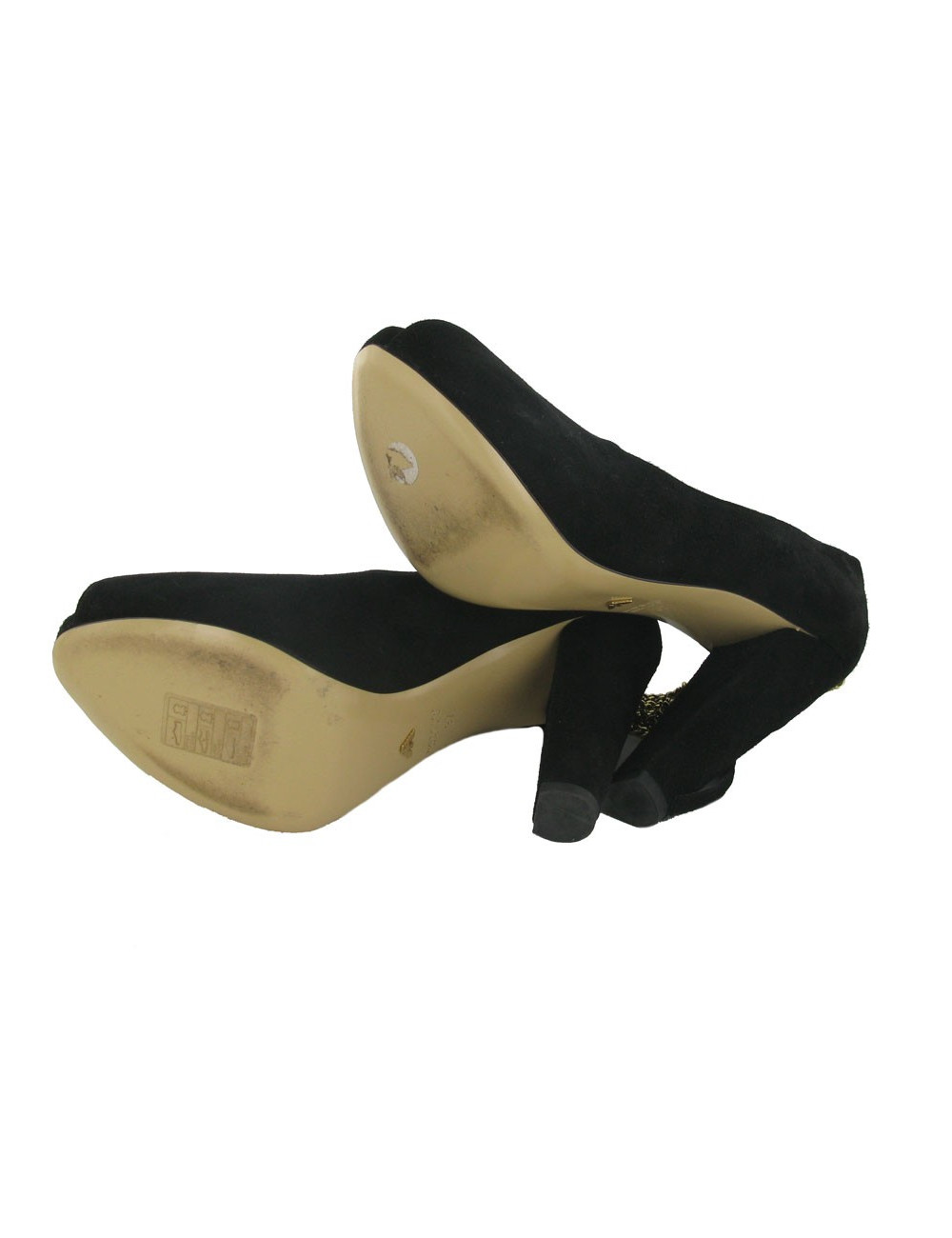 Esacarpins daim noir EMPORIO ARMANI