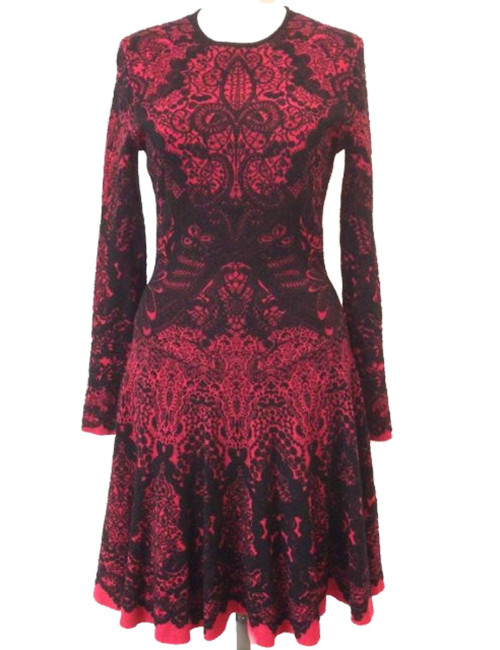 Robe ALEXANDER MCQUEEN rouge et noire T 
