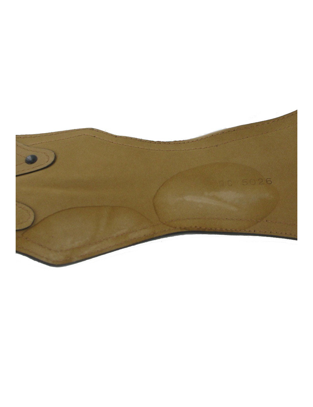 Ceinture cuir verni noir ALAIA