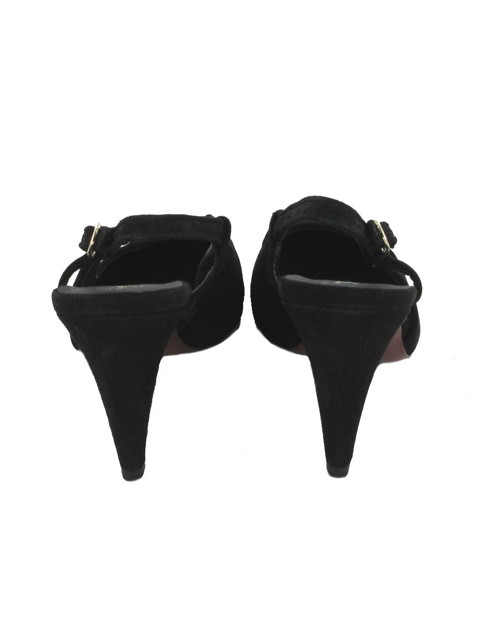 T37 CHANEL Black Suede pumps