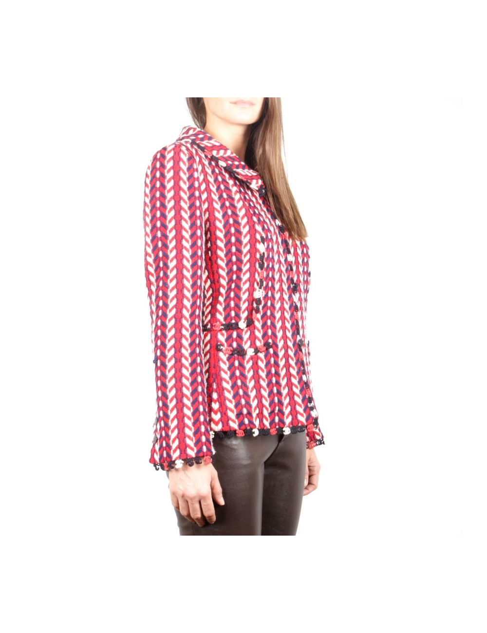 Veste CHANEL T 38 avec son écharpe