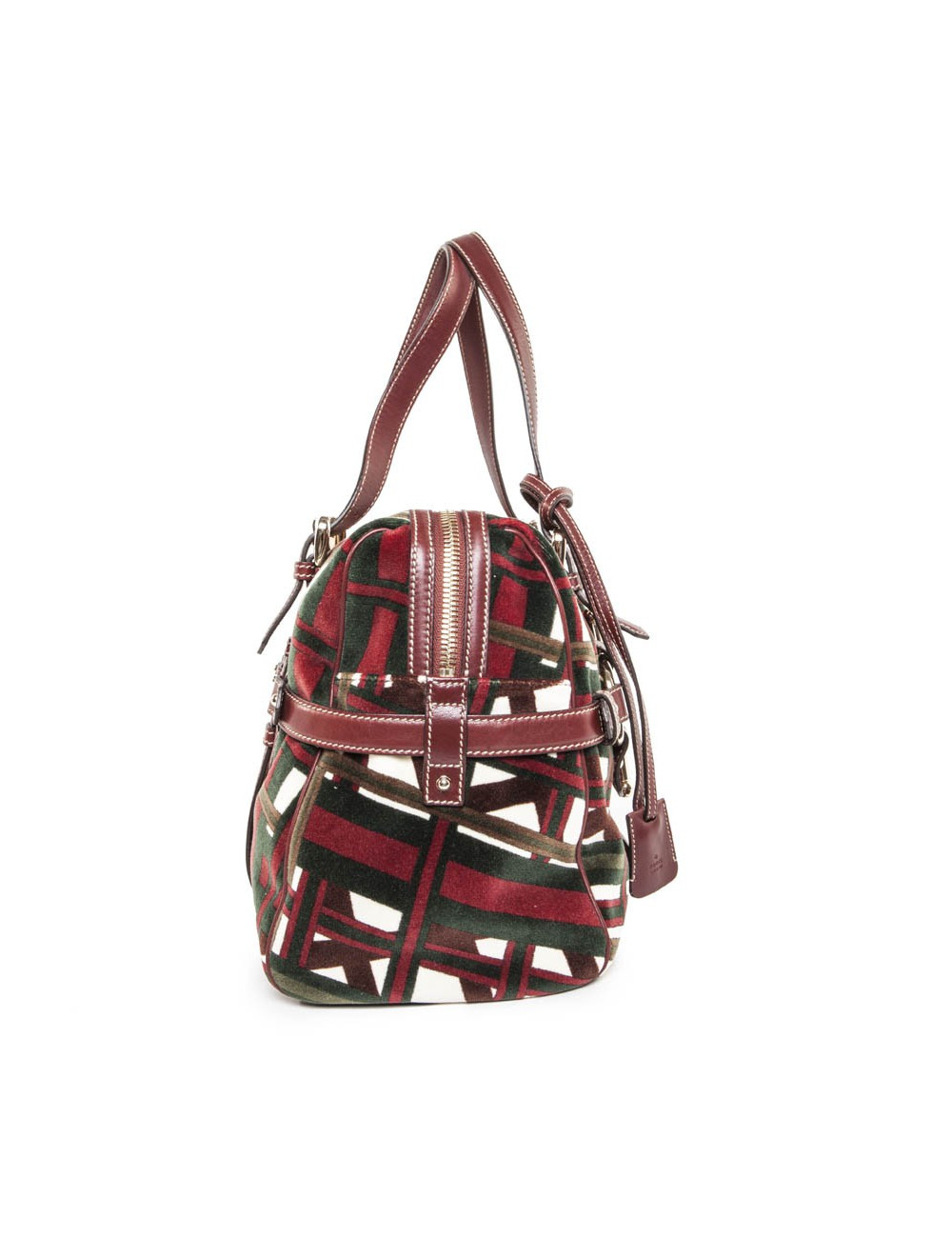 Multicolored velvet GUCCI tote bag