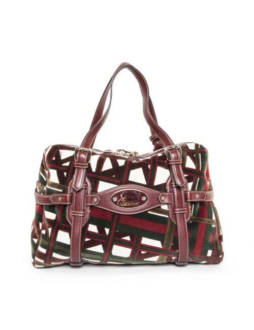 Sac cabas GUCCI velours multicolore
