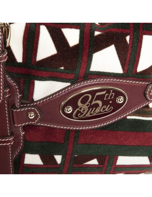 Sac cabas GUCCI velours multicolore