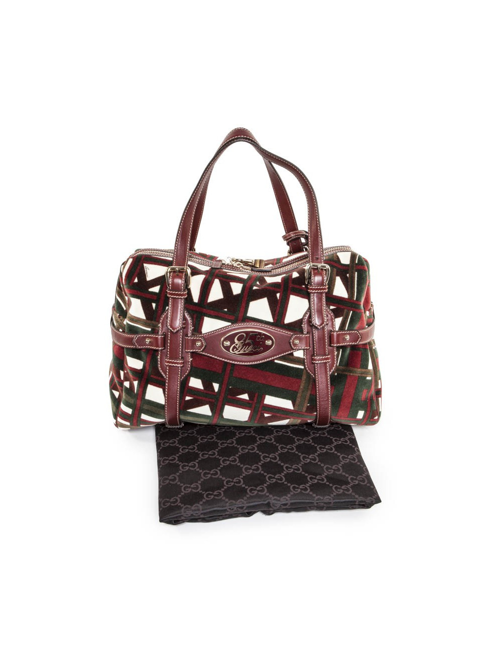 Sac cabas GUCCI velours multicolore