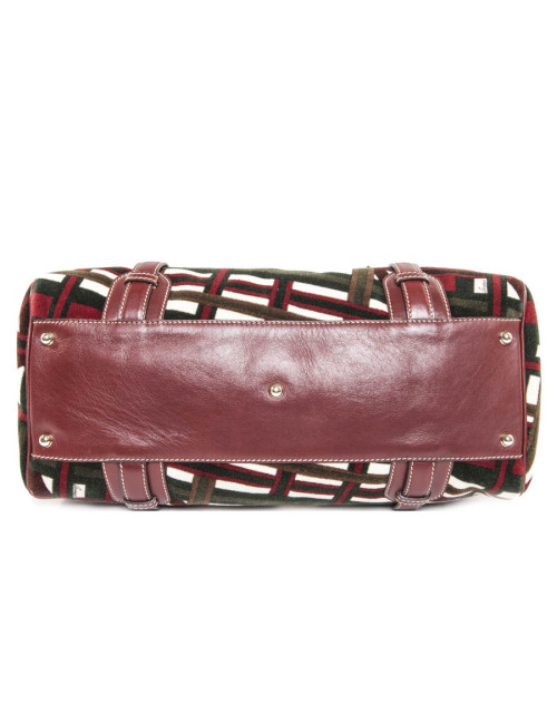 Multicolored velvet GUCCI tote bag